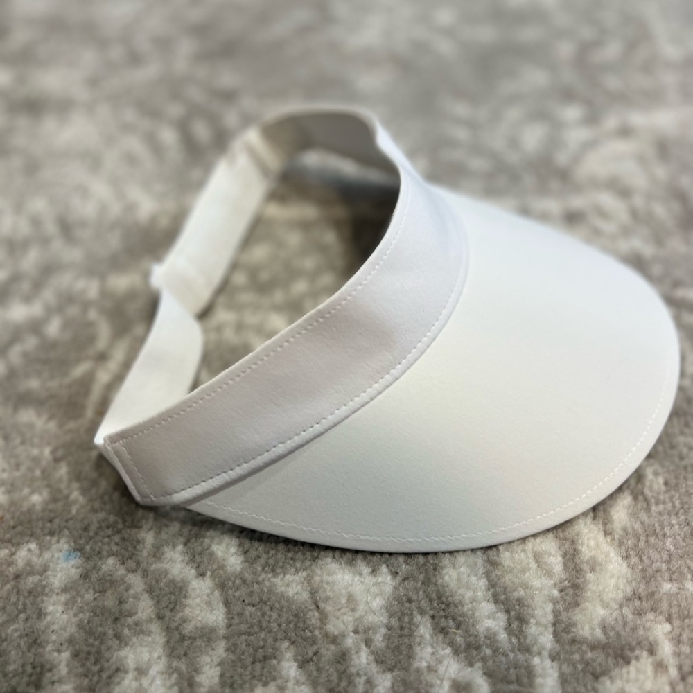 Lululemon Fast Paced Wide Band Running Visor in White